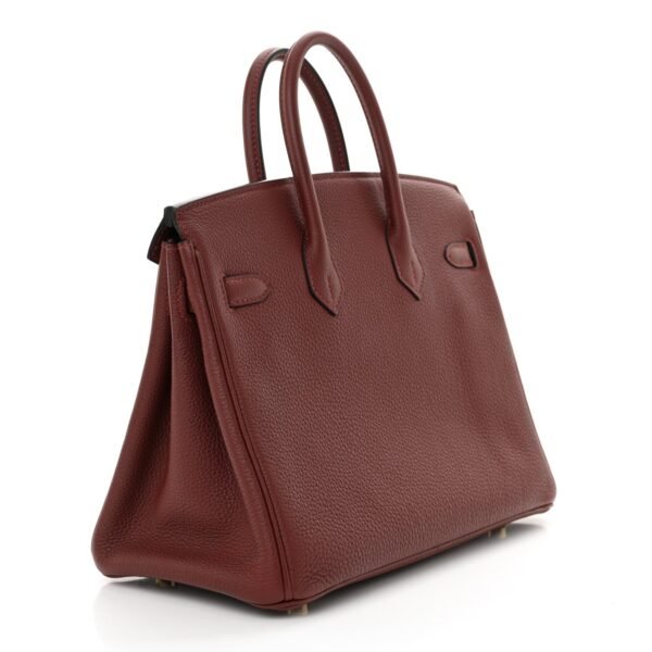 Birkin 25 Rouge H in Togo Leather with Gold Hardware