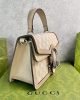 Gucci Dionysus Canvas Top Handle Beige And White Canvas 24x16cm