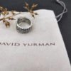 David Yurman Diamond Willow Serpentine Ring - 6