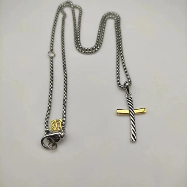 David Yurman Cable Classics Cross Amulet with 18K Yellow Gold