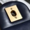 Chanel Mini Flap Bag With CC Ball On Strap Navy Blue For Women, Women&rsquo;s Handbags, Shoulder And Crossbody Bags 6.7in/17cm AS1786