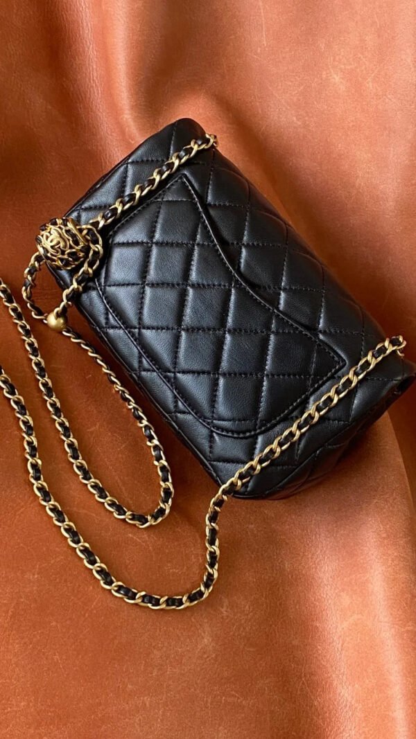 C1B2B435-2D1C-080E-6576-4777A06F7FCE.jpg Chanel Mini Flap Bag Black For Women, Women’s Bags 7.9in/20cm