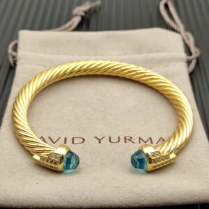C296FB2B-AD88-6FFD-56B2-B7BF23FDD84E.jpg 7mm Cable Bracelet with Aquamarine & Diamond Accents