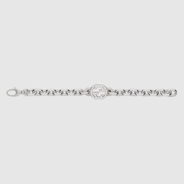 INTERLOCKING CHAIN BRACELET - 17 cm