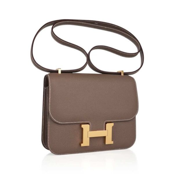 C35E37FC-5B79-3FBA-4815-9A04F04E5E00.jpg Constance Mini 18 Bag Etoupe Gold Hardware Epsom Leather