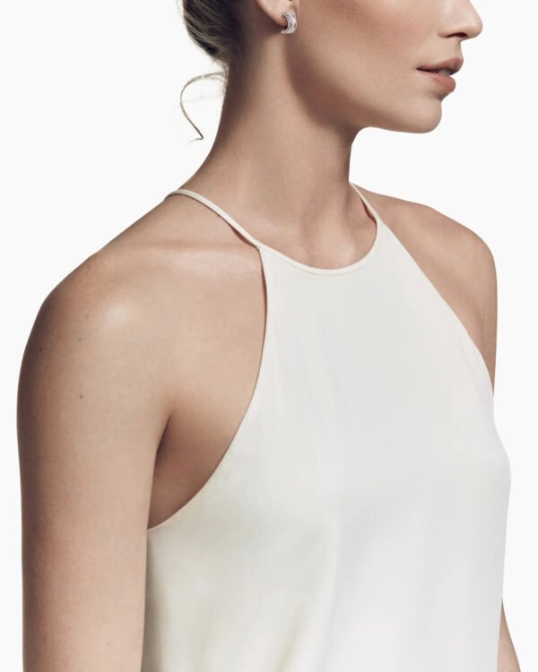 C37B5775-BE8E-BEC4-68C3-0EF94DB26C10.jpg Cable Collectibles Huggie Hoop Earrings Sterling Silver with Pave Diamonds, 11.4mm