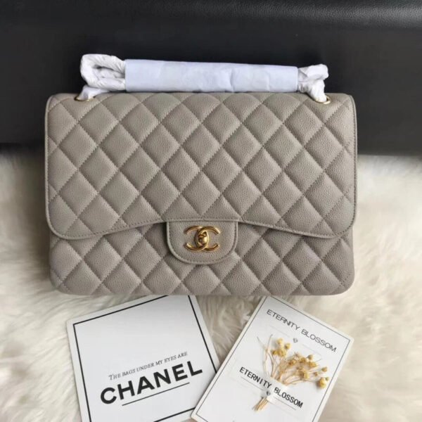 Chanel Caviar Calfskin 30Cm Class-Flap Bag A01113