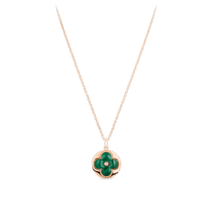 C48ACAAD-65D0-E1A7-F67C-66BB6C91A26F.png Color Blossom XL Medallion, Pink Gold, Malachite and Diamond