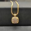 Chatelaine&reg; Pendant Necklace 18K Yellow Gold with Pav&eacute; Diamonds, 14mm