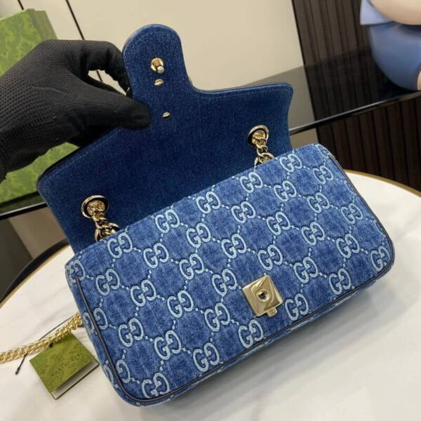 Gucci marmont 26 cm blue denim