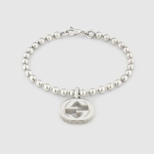 INTERLOCKING G BRACELET IN SILVER