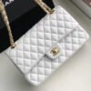 C78DAA4F-A2AB-1356-0BA3-B52651AB6603.jpg Chanel Classic Handbag Gold Toned Hardware WhiteFor Women, Women’s Bags, Shoulder And Crossbody Bags 10.2in/26cm A01112