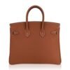 Birkin 25 Bag Gold Togo Leather Gold Hardware