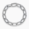 DY Madison&reg; Chain Bracelet Sterling Silver with Diamonds
