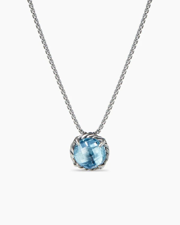 C8DEDB82-9971-0A61-6FAD-55FB7D5C20C9.jpg Petite Chatelaine® Necklace Sterling Silver with Blue Topaz, 10mm