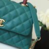 C9639456-E1BF-1998-5FB5-935D201A3735.jpg Chanel Medium Flap Bag With Top Handle Teal For Women, Womens Handbags, Shoulder And Crossbody Bags 9in/23cm A92990