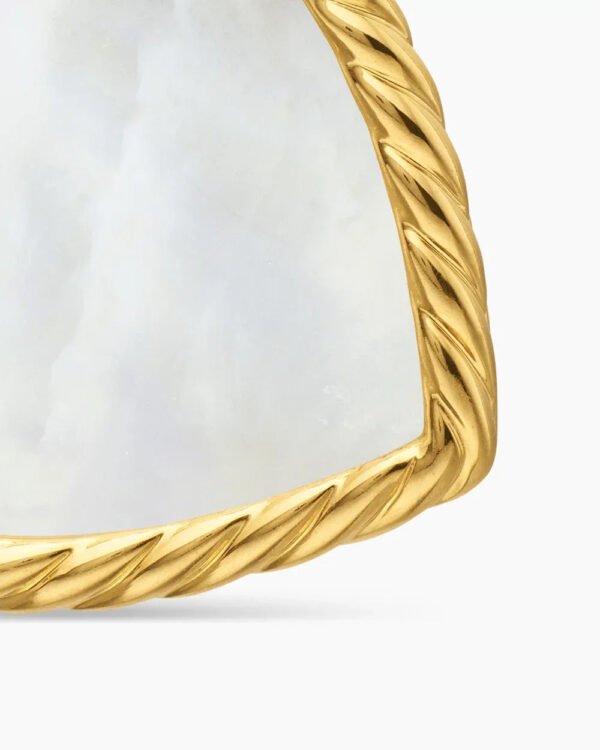 DY Elements&reg; Heart Amulet 18K Yellow Gold with Mother of Pearl and Diamonds