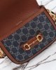 Gucci Horsebit 1955 Demin Mini Shoulder Bag