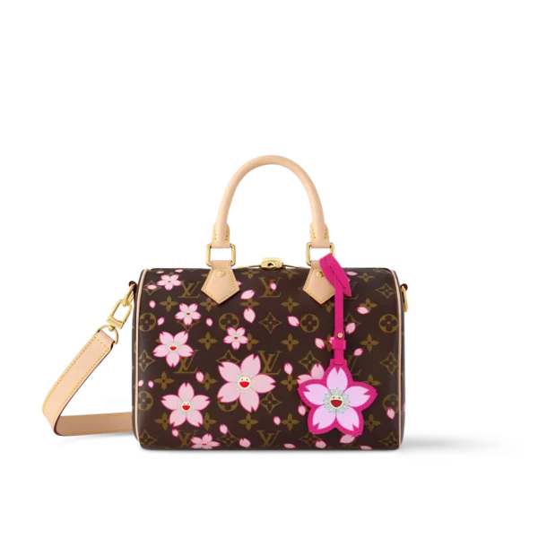 Louis Vuitton LV X TM Monogram Cherry Blossom Speedy Bandoulière 25 M14174