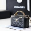 Chanel Small Vanity Case Black For Women 6.7in/17cm AS3171
