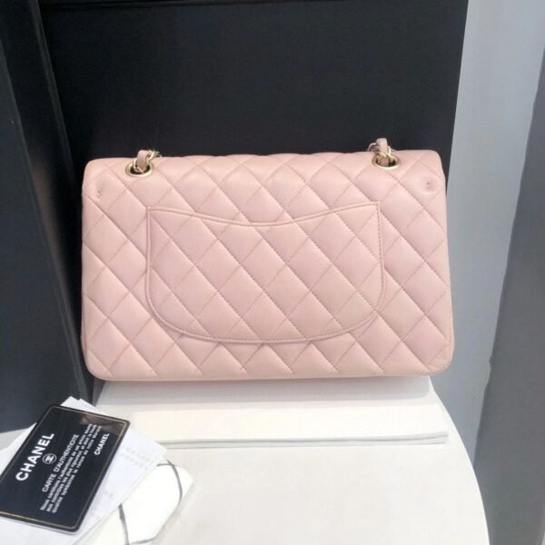 CB3FA412-834D-389C-8716-76293489D4CD.jpg Chanel Medium Classic Double Flap Light Pink Caviar Light Gold Hardware
