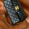 CBB8F622-4E3C-601D-0DE5-A7681F21AAB9.jpg Chanel Mini Flap Bag Black For Women, Women’s Bags 7.9in/20cm