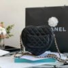 CBC6FB9D-BEA5-8458-C0D3-07B92226B8AF.jpg Chanel Mini Heart Bag Black For Women 7in/18cm AS3191 B07958 94305