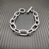 David Yurman  DY Madison Pav&eacute; Toggle Chain Bracelet in Sterling Silver