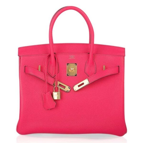CC6B80C4-1510-0321-D076-345AC10A960C.jpg Birkin 30 Bag Rose Extreme Clemence Leather with Gold Hardware