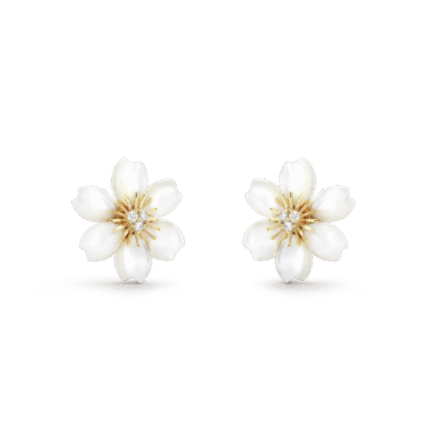 Rose de Noel earrings, mini model