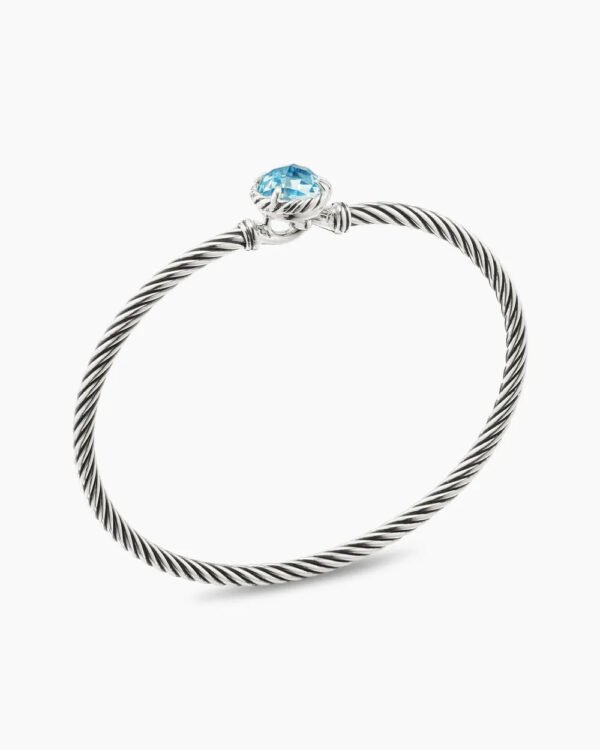 CF1AC38E-9F86-391E-4DFC-39C0E3AF9EF0.jpg Petite Chatelaine® Bracelet Sterling Silver with Blue Topaz, 3mm - 17cm
