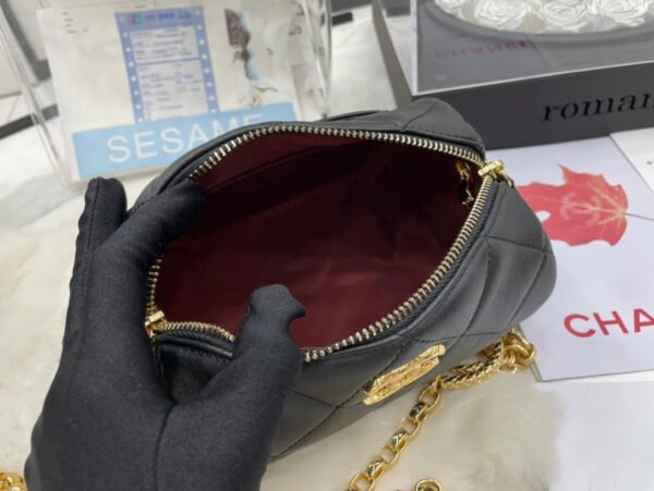 Chanel Bowling Mini Black Bag For Women 11cm/4.3in AS3384 B08482 94305