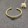 CF4B8199-42A4-B17A-D798-EE9CD3012078.jpg Cable Classics Bracelet with Peridot and Diamonds 18K Yellow Gold 4mm