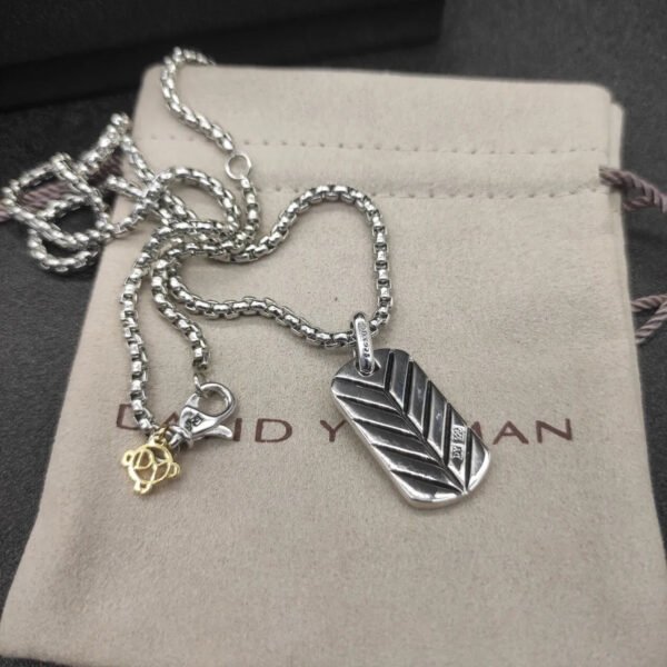 CFBD62AA-A7AA-04E4-C5E6-7CB9D0397347.jpg Chevron Tag Sterling Silver with Rainbow Pavé, 27mm