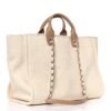 Canvas Pearl Large Deauville Tote Ecru Beige