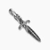 D068D097-C86E-436E-23DD-F9FFE9C71651.jpg Waves Dagger Amulet Sterling Silver with Black Diamonds