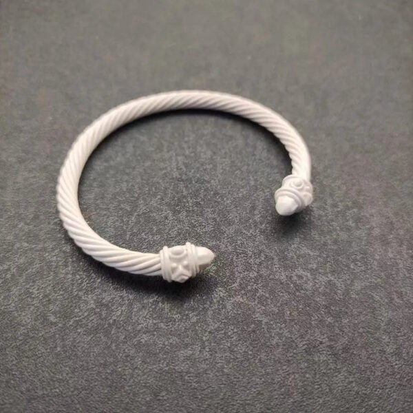 Renaissance&reg; Classic Cable Bracelet White, 5mm