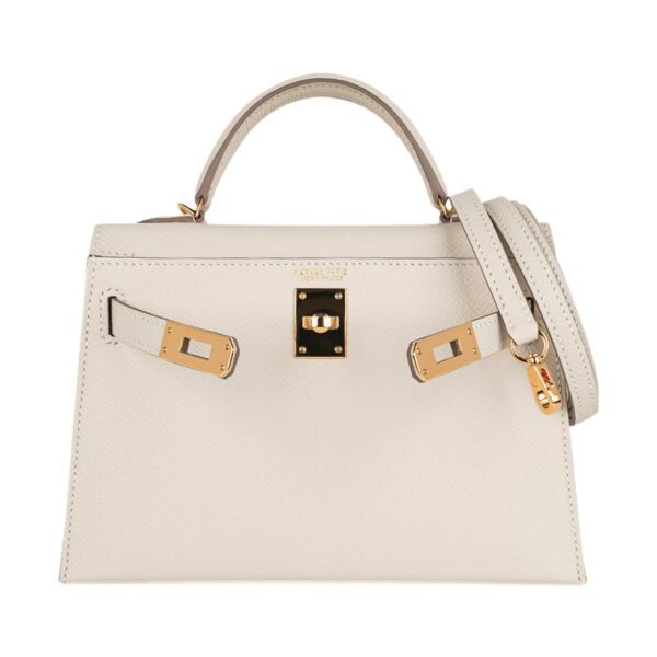 D20BF0EE-1311-8FC7-2BE6-7B76FFAEB4A1_3102f98c-3c1a-4675-9d02-b9374a504529.jpg Kelly 18 Mini Sellier Bag Craie Epsom Leather Gold Hardware