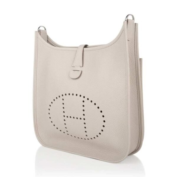 Evelyne PM Bag Beton Palladium Hardware Clemence Leather bag