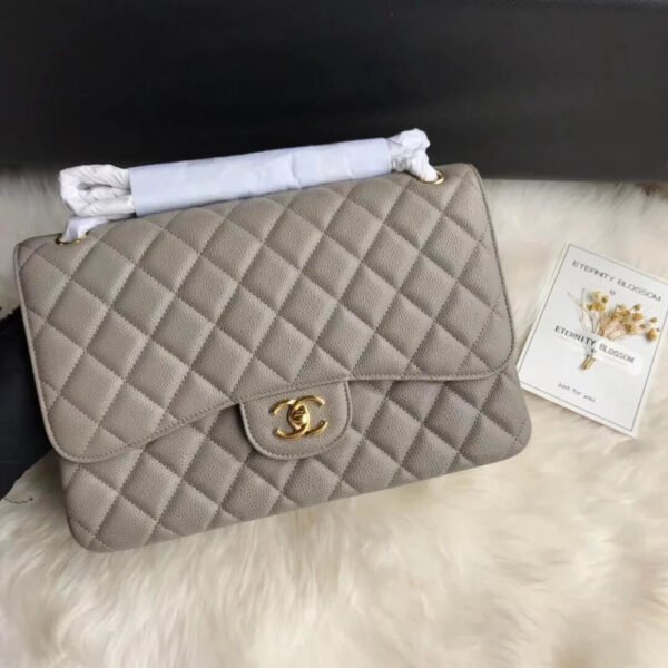 Chanel Caviar Calfskin 30Cm Class-Flap Bag A01113