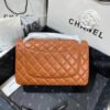 Chanel Large Classic Handbag Silver Hardware Brown For Women, Women&rsquo;s Handbags, Shoulder Bags 11.8in/30cm