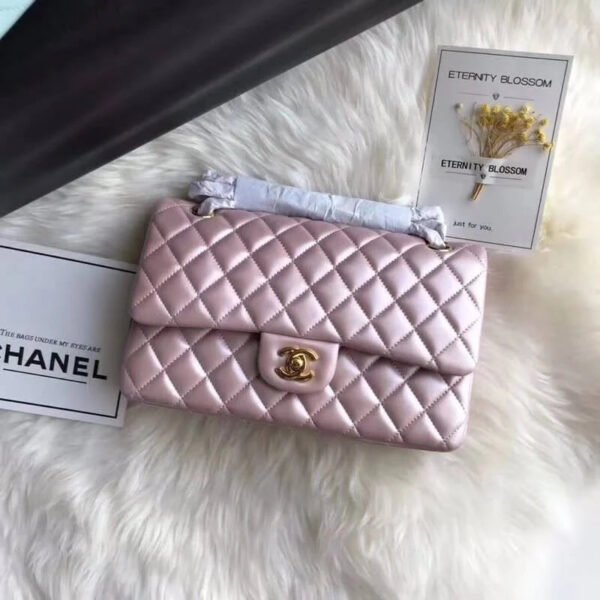 D48338CE-C3E1-A1A1-C3D8-49908631D0F2.jpg Chanel 1112 Pink Gold Medium Size 2.55 Lambskin Leather Flap Bag