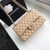 D4A62538-E6A4-8C88-93F4-5B6DF7561C2F.jpg Chanel Classic Handbag Silver Hardware BeigeFor Women, Women’s Bags, Shoulder And Crossbody Bags 10.2in/26cm A01112