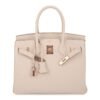 Birkin 30 Bag Craie Togo Leather with Rose Gold Hardware