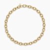 Oval Link Chain Necklace 18K Yellow Gold, 16mm