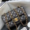 Chanel Classic Flap Bag Gold Toned Hardware Black For Women, Women&rsquo;s Bags, Shoulder And Crossbody Bags 7.8in/20cm A01116