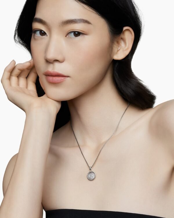 D6084036-97A0-F599-D2B9-E2585E1C0ADA.jpg Initial Charm Necklace Sterling Silver with Diamond Q
