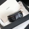 Chanel Vanity Case Shiny Gold Black Bag For Women 9.5cm/3.7in