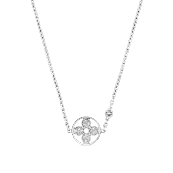 D6B54915-53A3-2778-AD49-556923DBBE27.png Idylle Blossom Pendant, White Gold And Diamonds