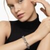 Oval Link Chain Bracelet Sterling Silver - 19CM